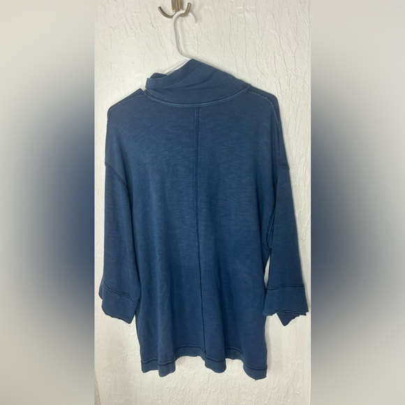 Free People Movement Blue Oversized Sweater Size XS - Picture 4 of 5